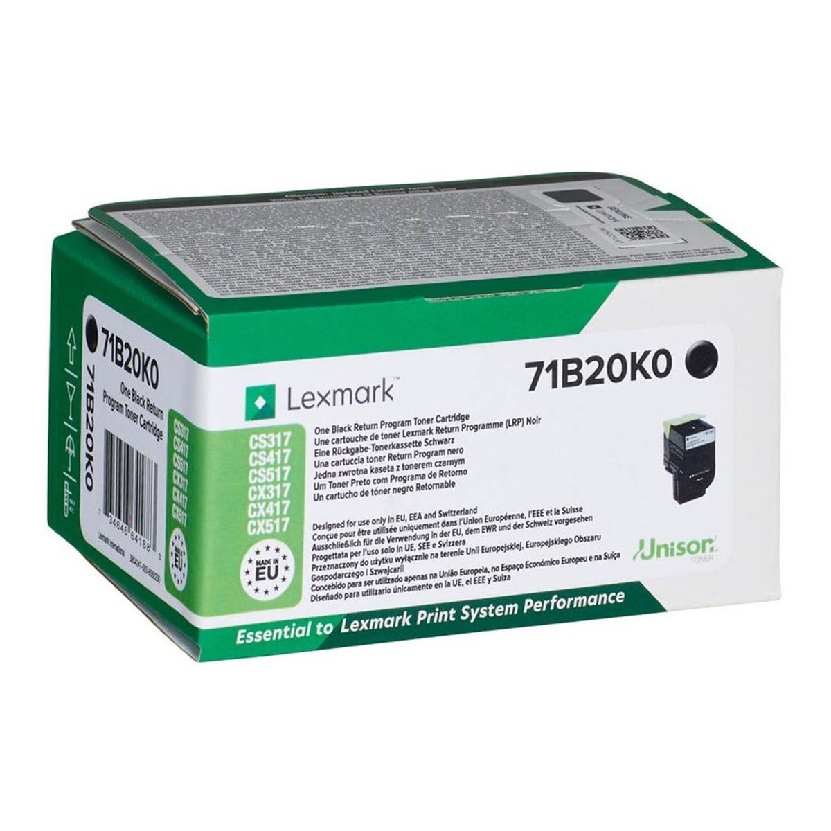Toner compatible premium Lexmark 71B20K0 - noir