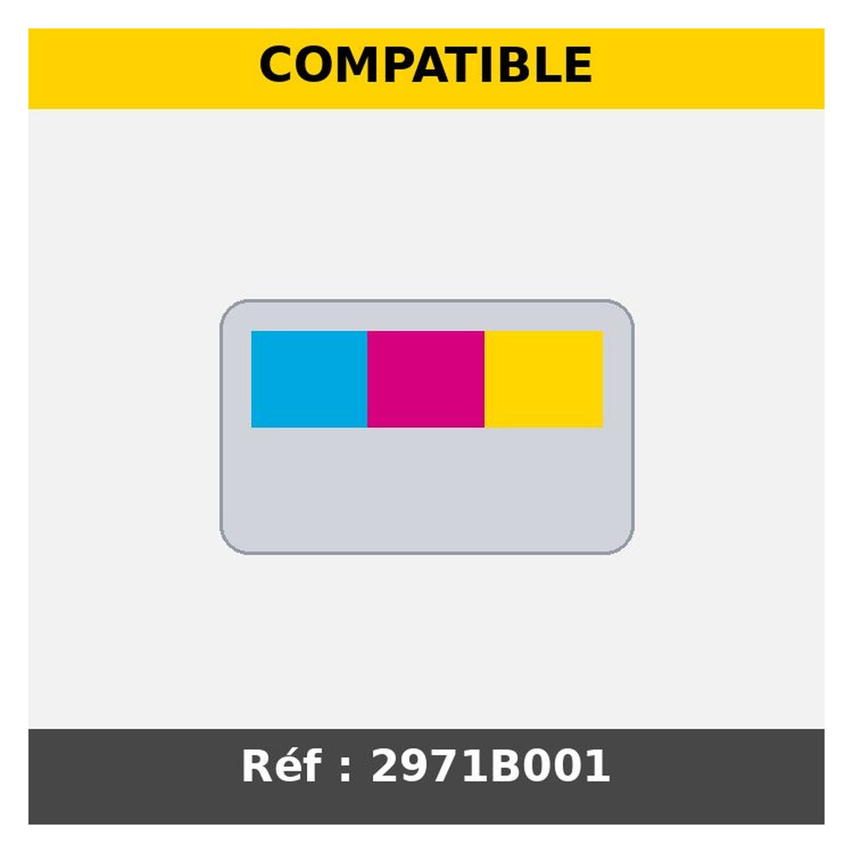 Cartouche compatible premium Canon 2971B001 / CL-513 - multicouleur
