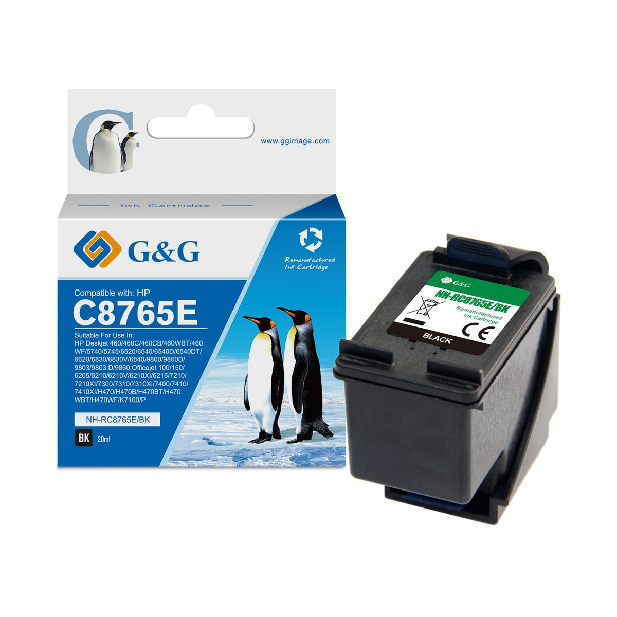 Cartouche compatible premium HP C8765EE / 338 - noire