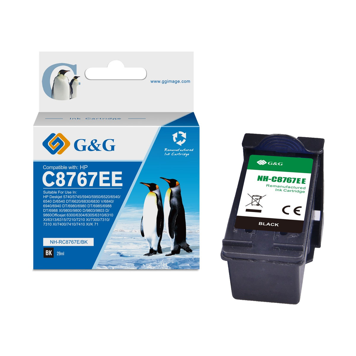 Cartouche compatible premium HP C8767EE / 339 - noire