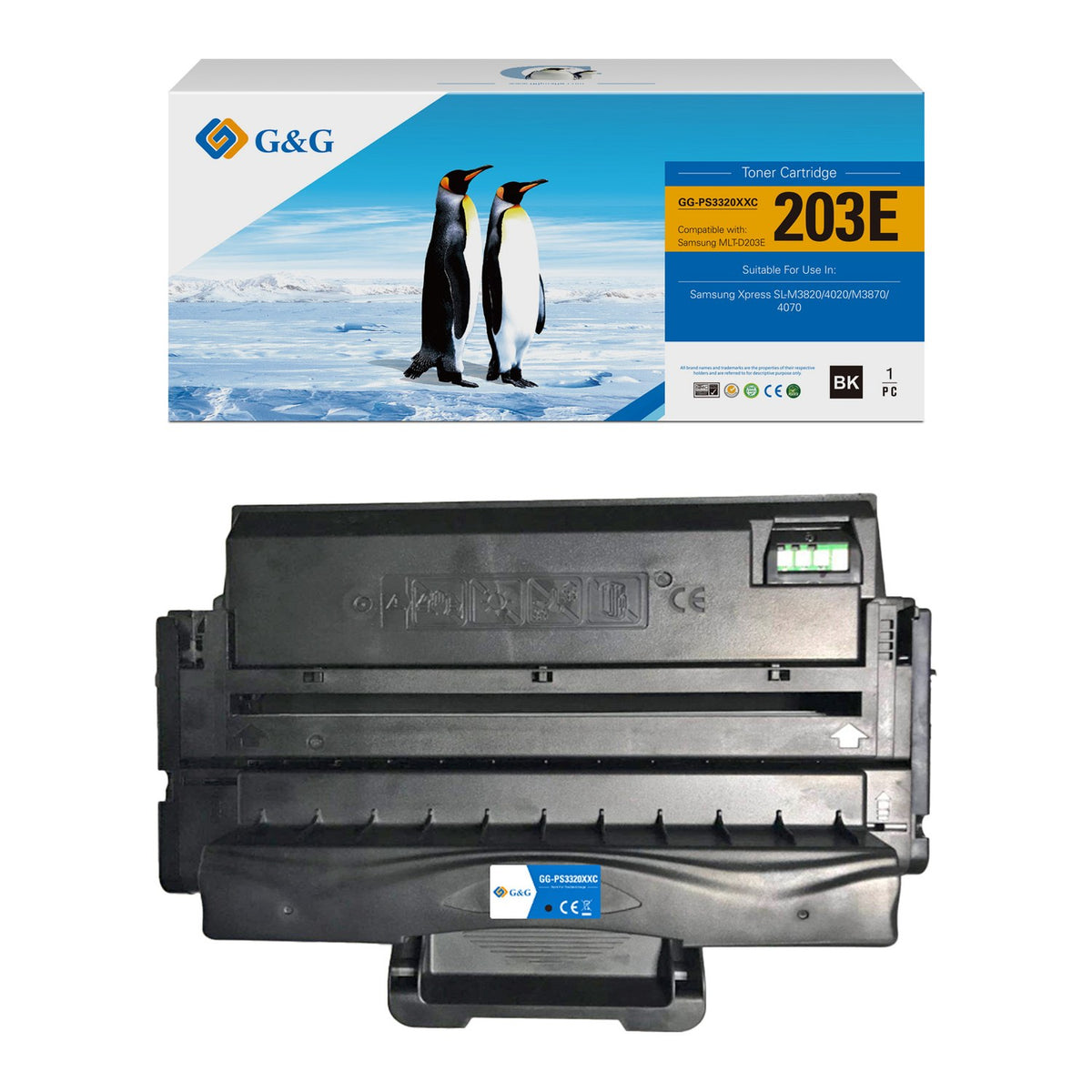 Toner compatible premium Samsung MLTD203EELS / 203E - noir