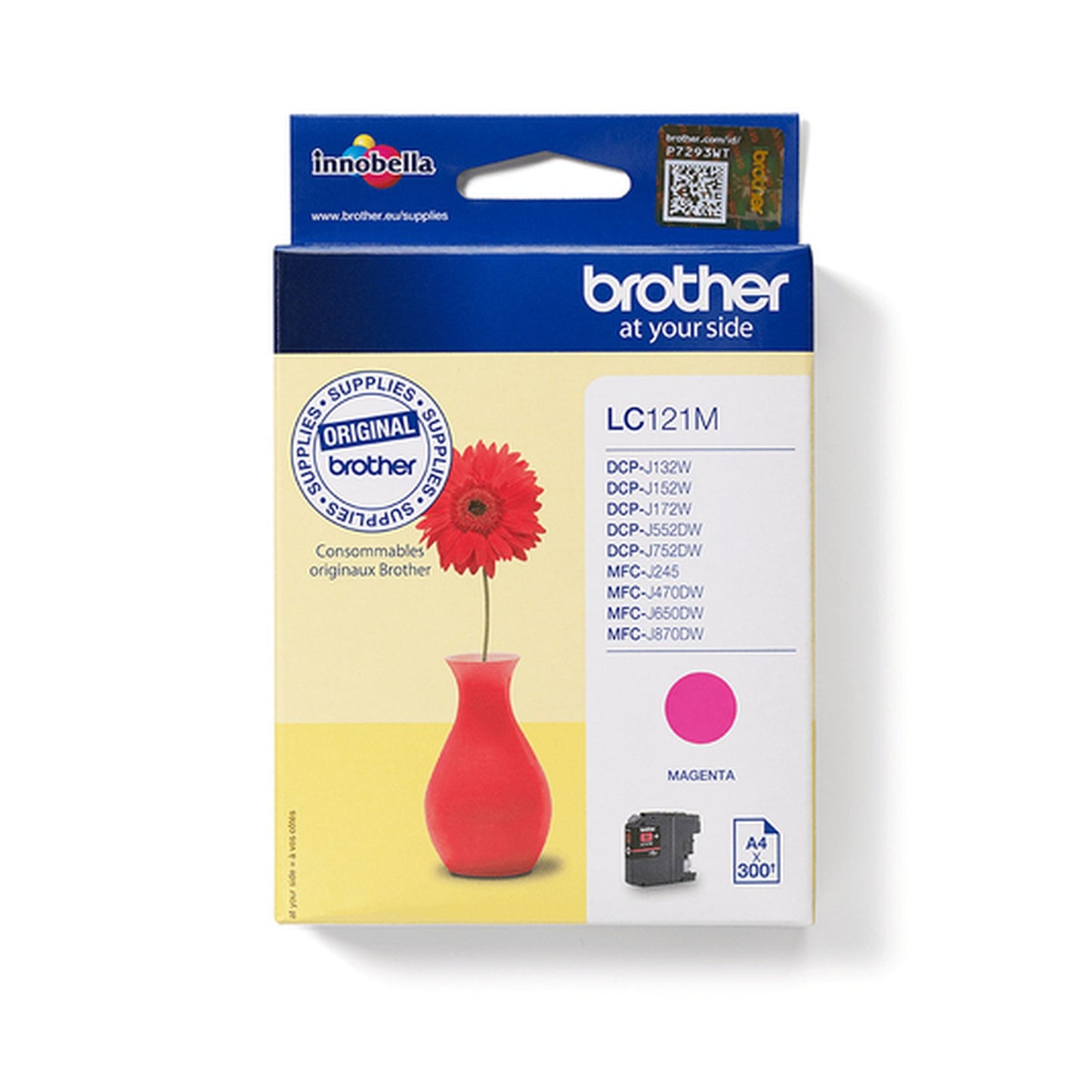 Cartouche d'origine Brother LC121M - magenta