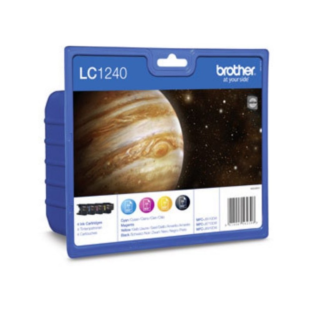 Cartouches d'origines Brother LC1240VALBPDR - multipack 4 couleurs : noire, cyan, magenta, jaune
