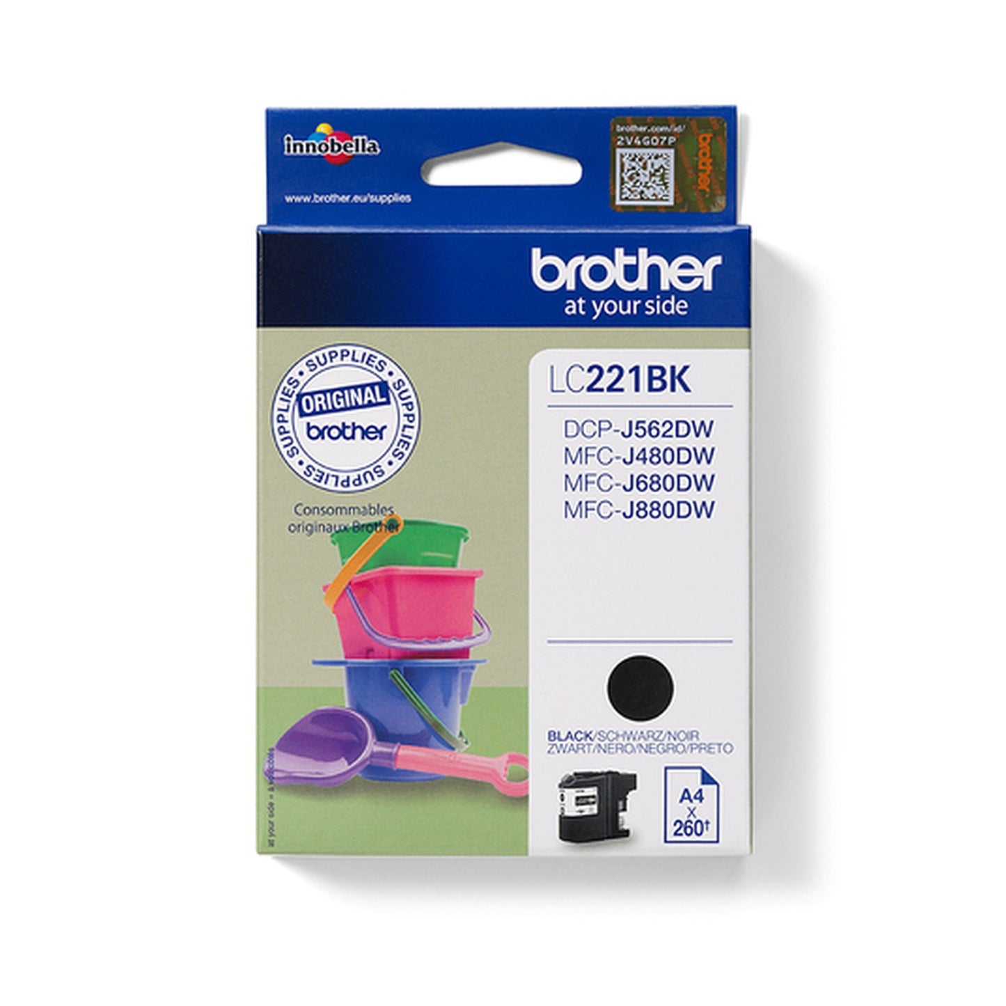 Cartouche d'origine Brother LC221BK - noire