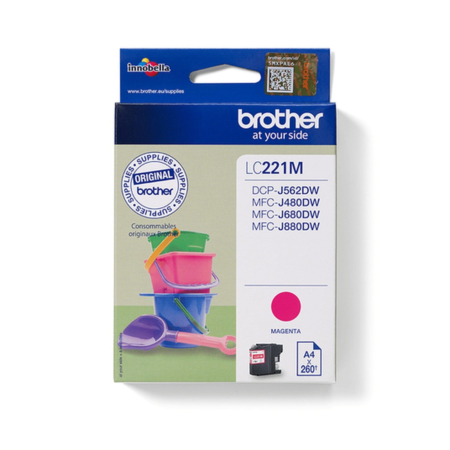 Cartouche d'origine Brother LC221M - magenta