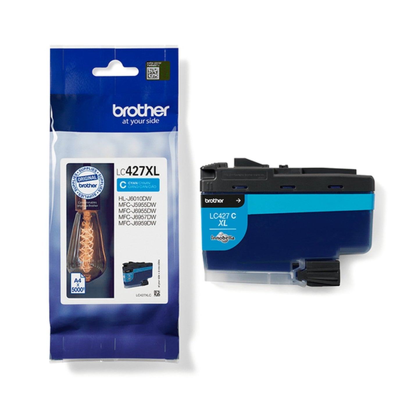 Cartouche d'origine Brother LC427XLC - cyan
