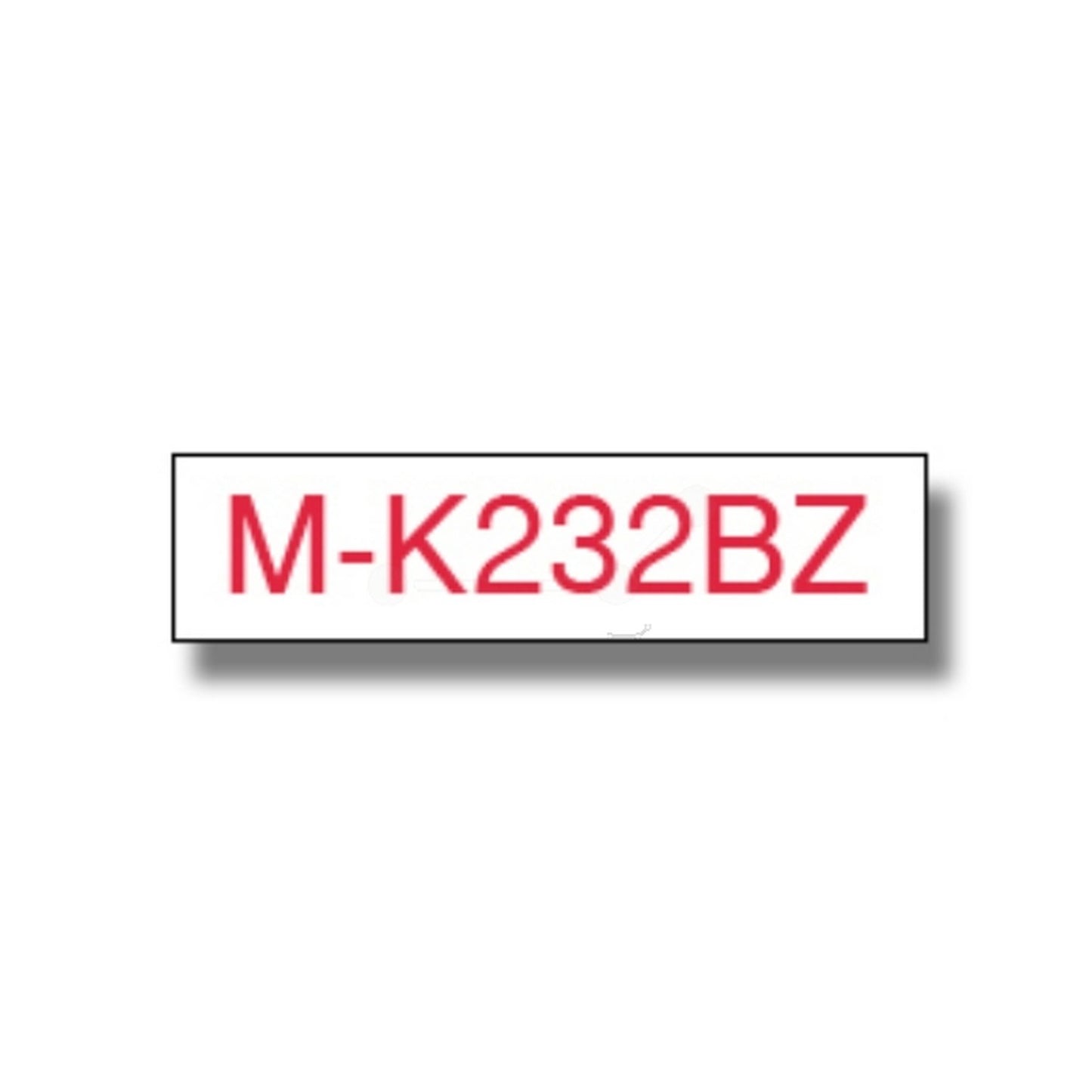Ruban cassette d'origine Brother MK232BZ - rouge, blanc