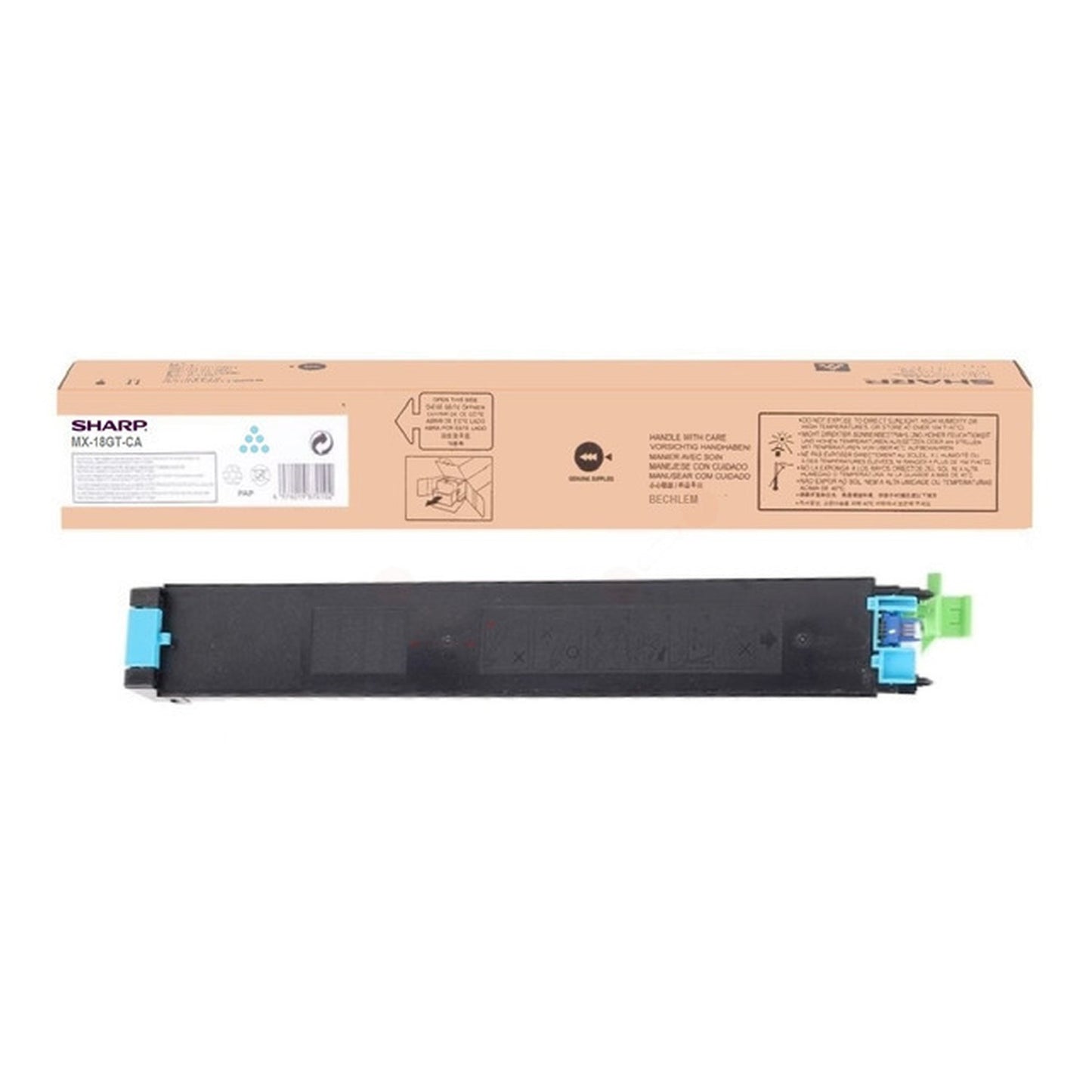 Toner d'origine Sharp MX18GTCA - cyan