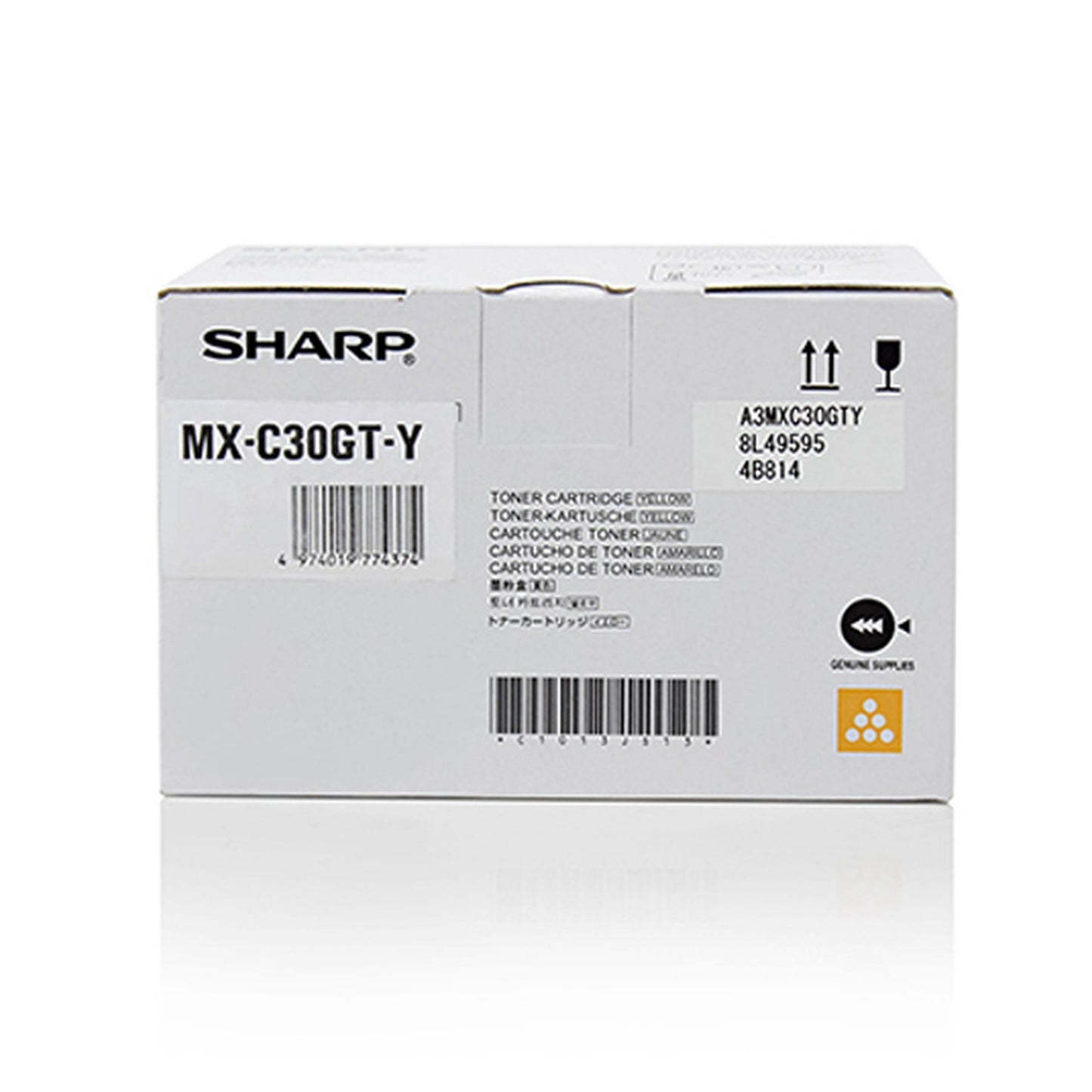 Toner d'origine Sharp MXC30GTY - jaune