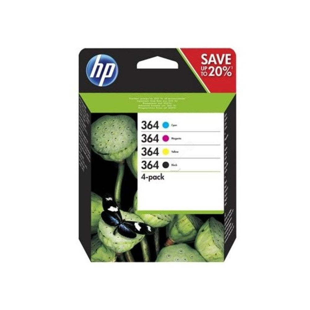 Cartouches d'origines HP N9J73AE / 364 - multipack 4 couleurs : noire, cyan, magenta, jaune
