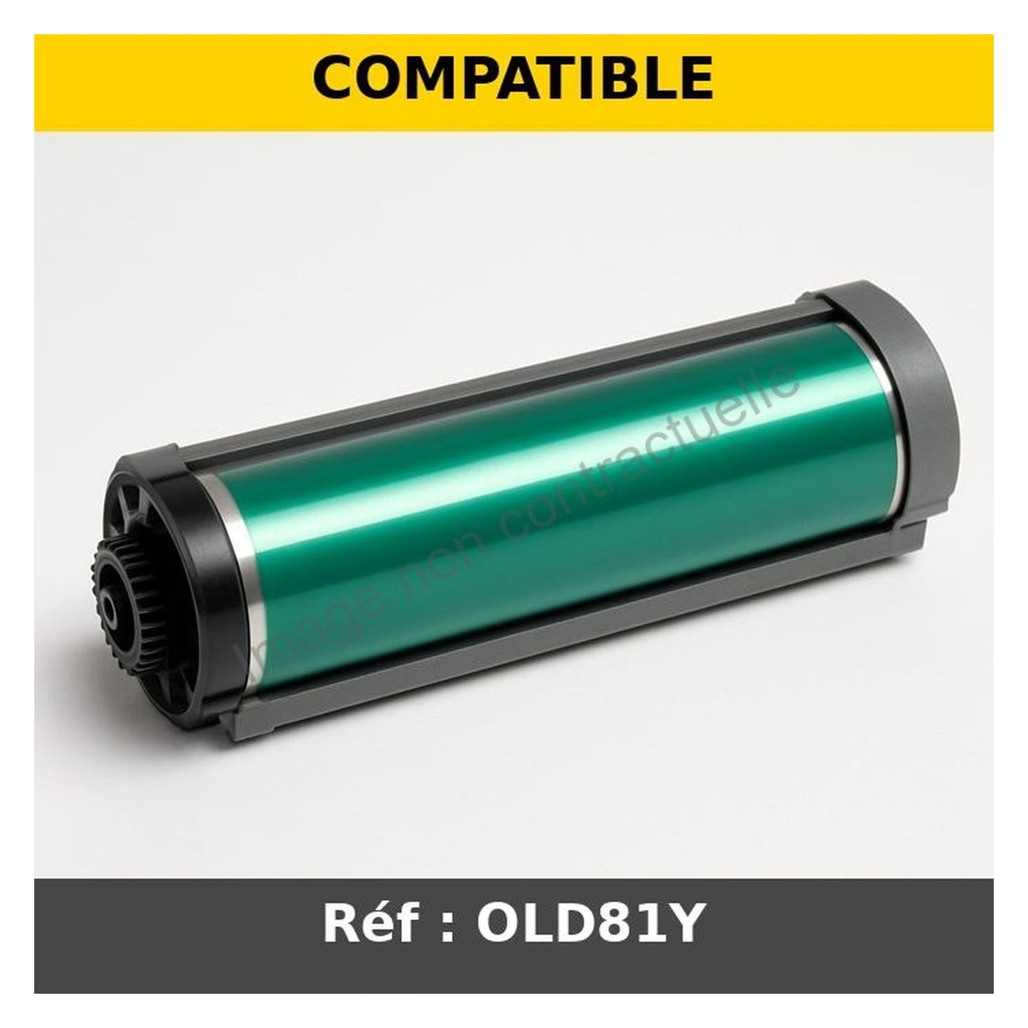 Tambour compatible OKI 44064009 - jaune