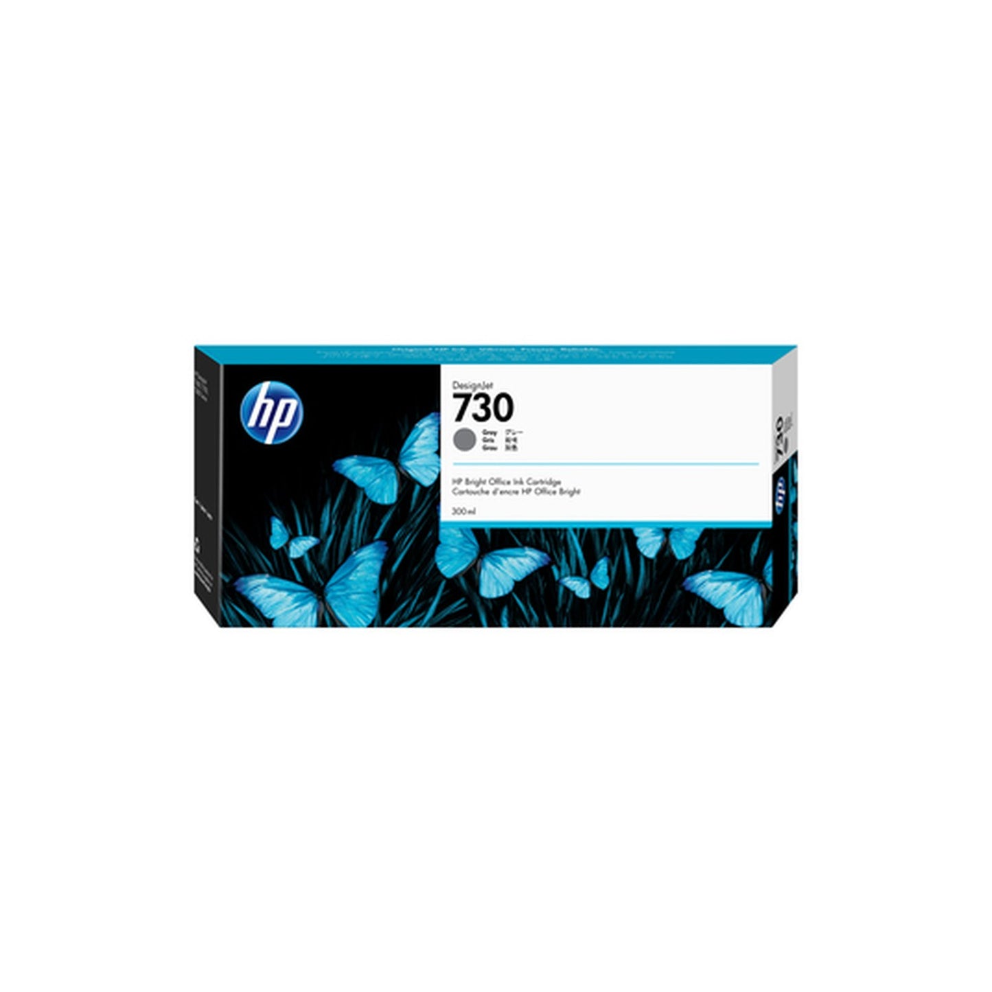 Cartouche Jet d'encre de Marque HP 730 (P2V72A) GRIS 300ml