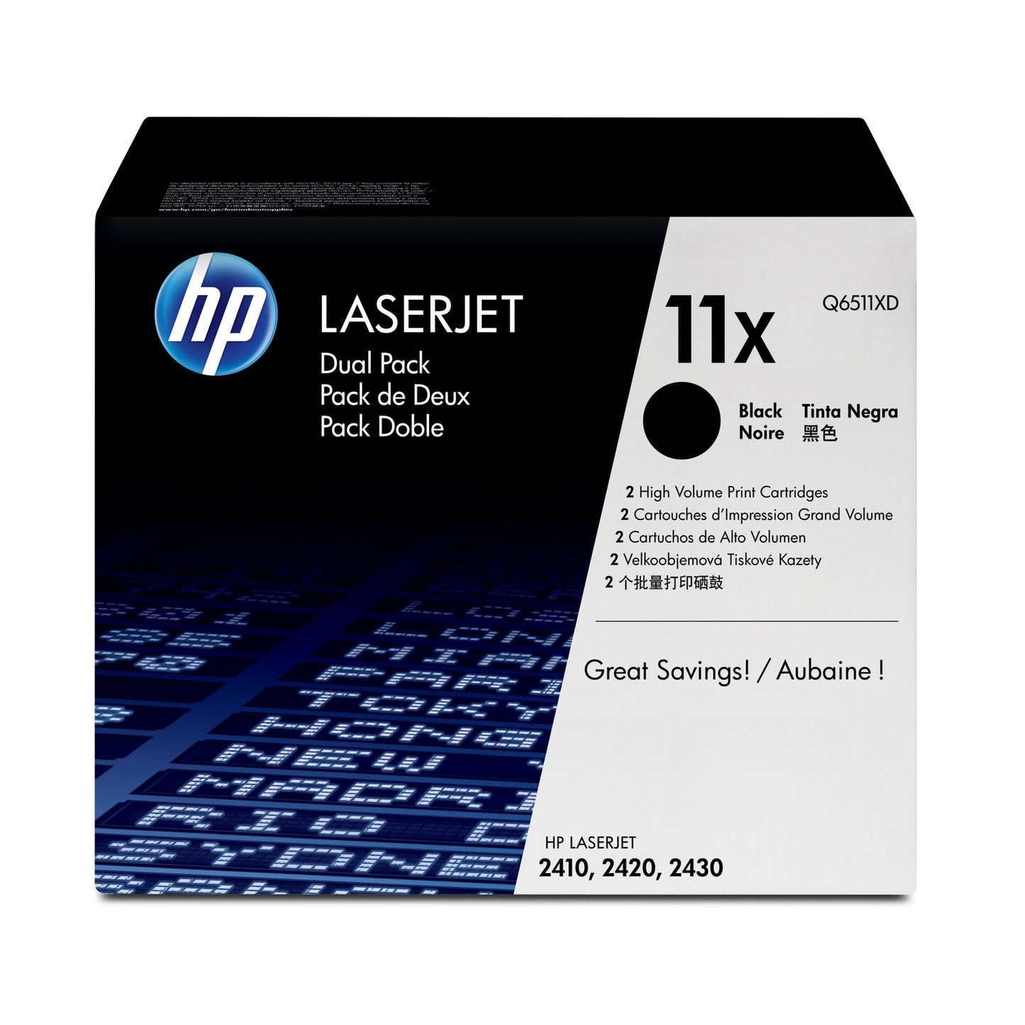 Toner d'origine HP Q6511XD / 11XD - noir