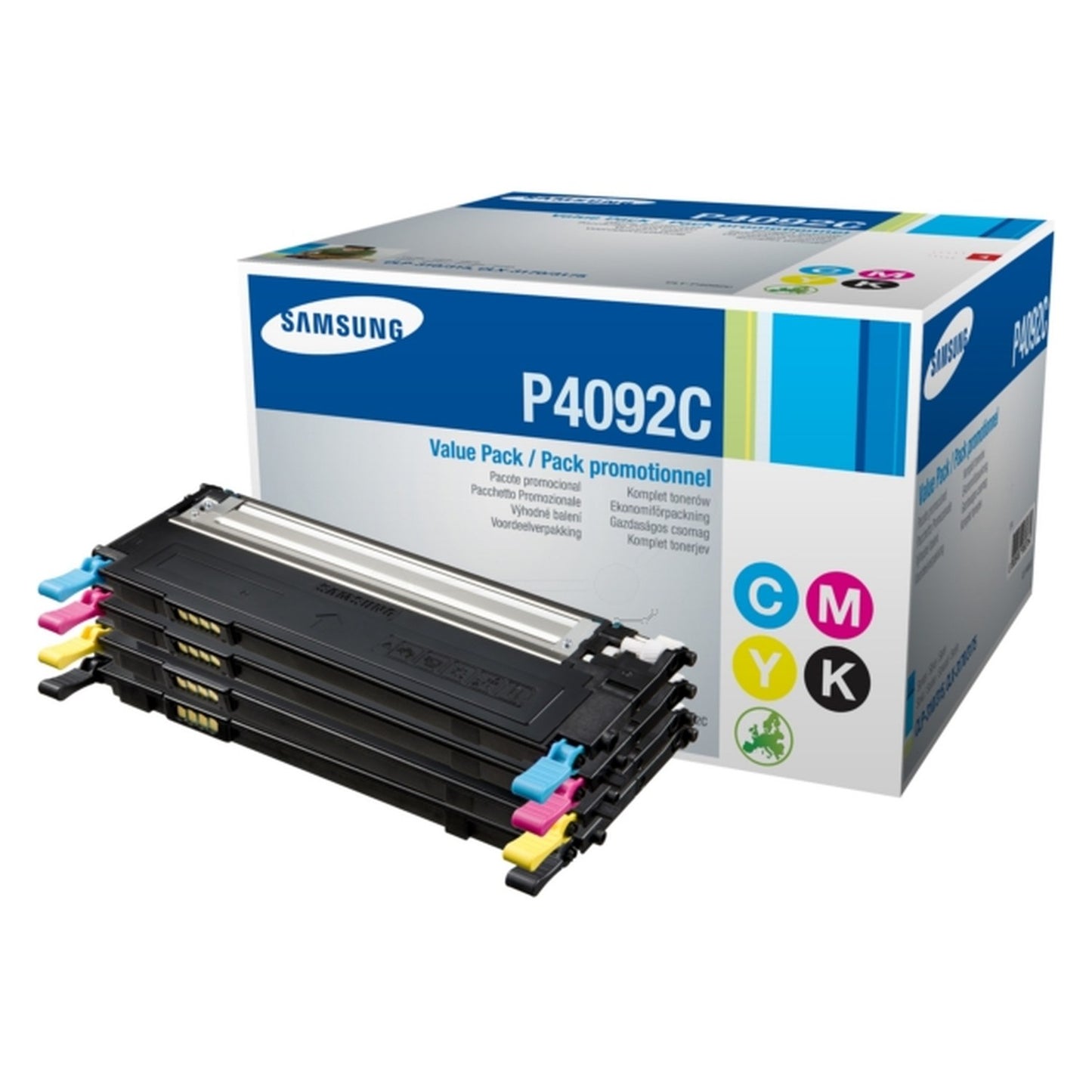 Toners d'origines HP SU392A / CLT-P4092C - multipack 4 couleurs : noir, cyan, magenta, jaune