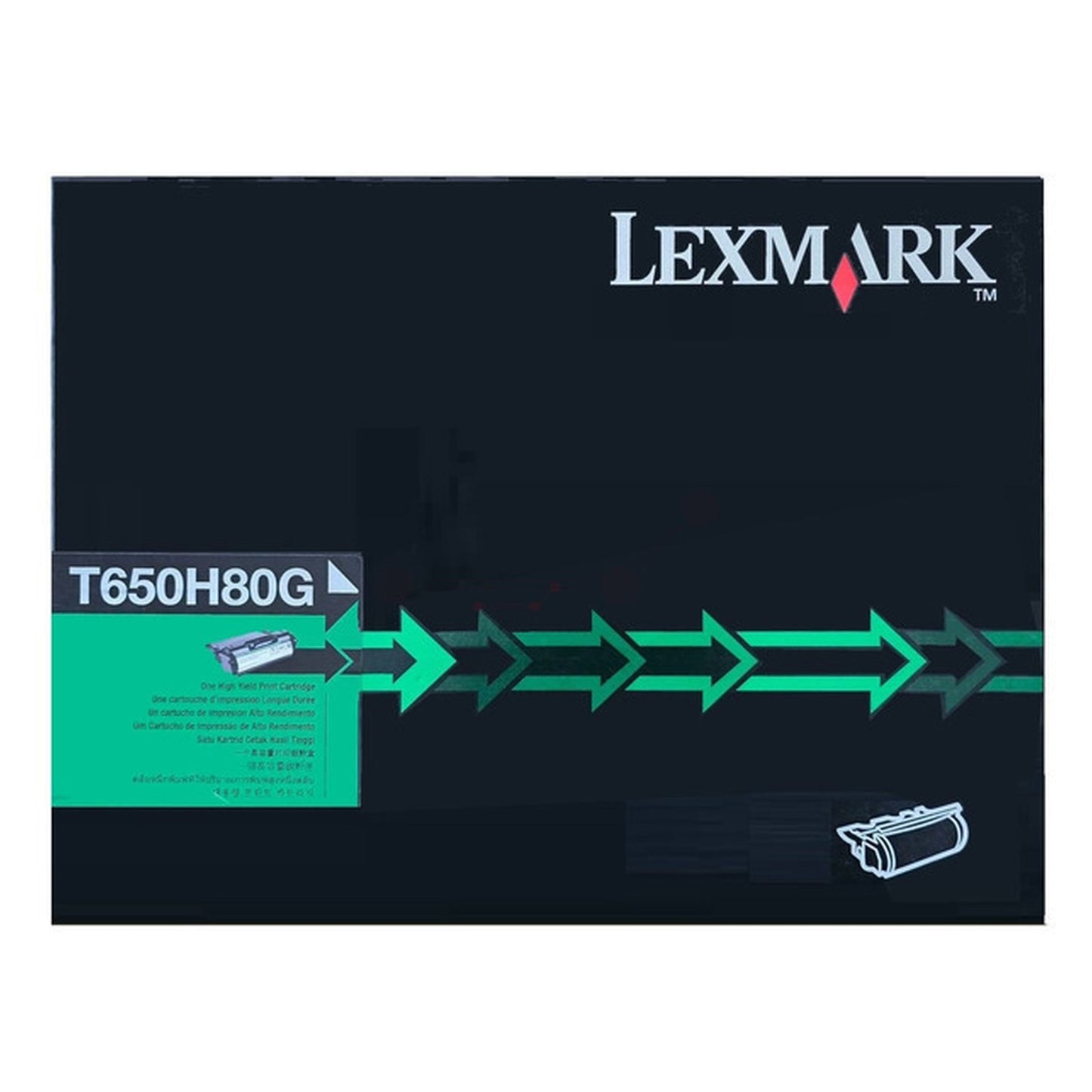 Toner d'origine Lexmark T650H80G - noir