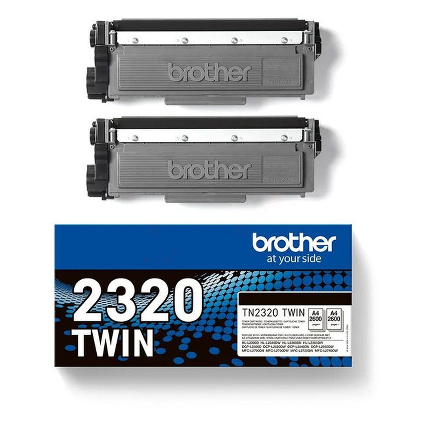 Toner d'origine Brother TN2320TWIN - noir - pack de 2