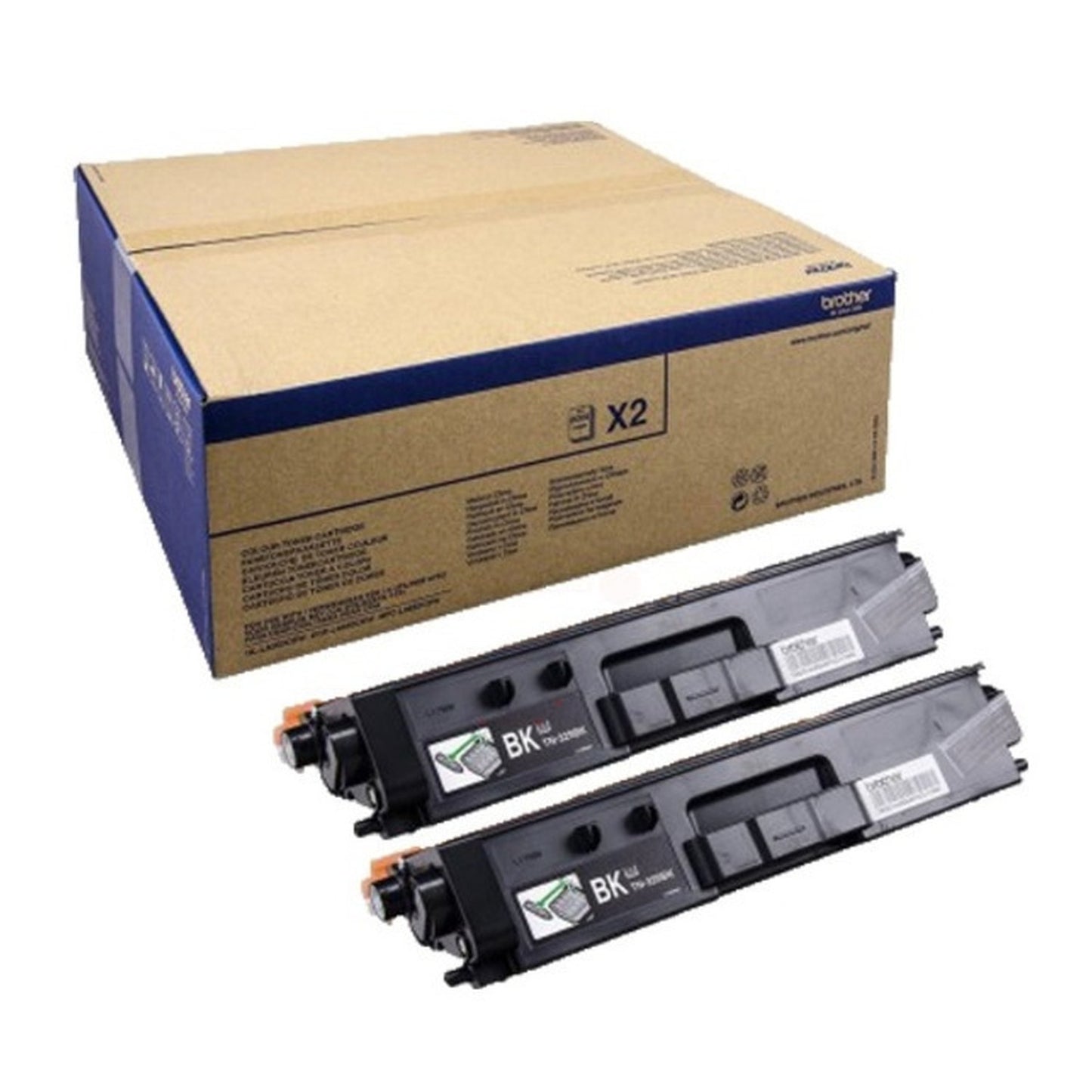 Toner d'origine Brother TN329BKTWIN - noir