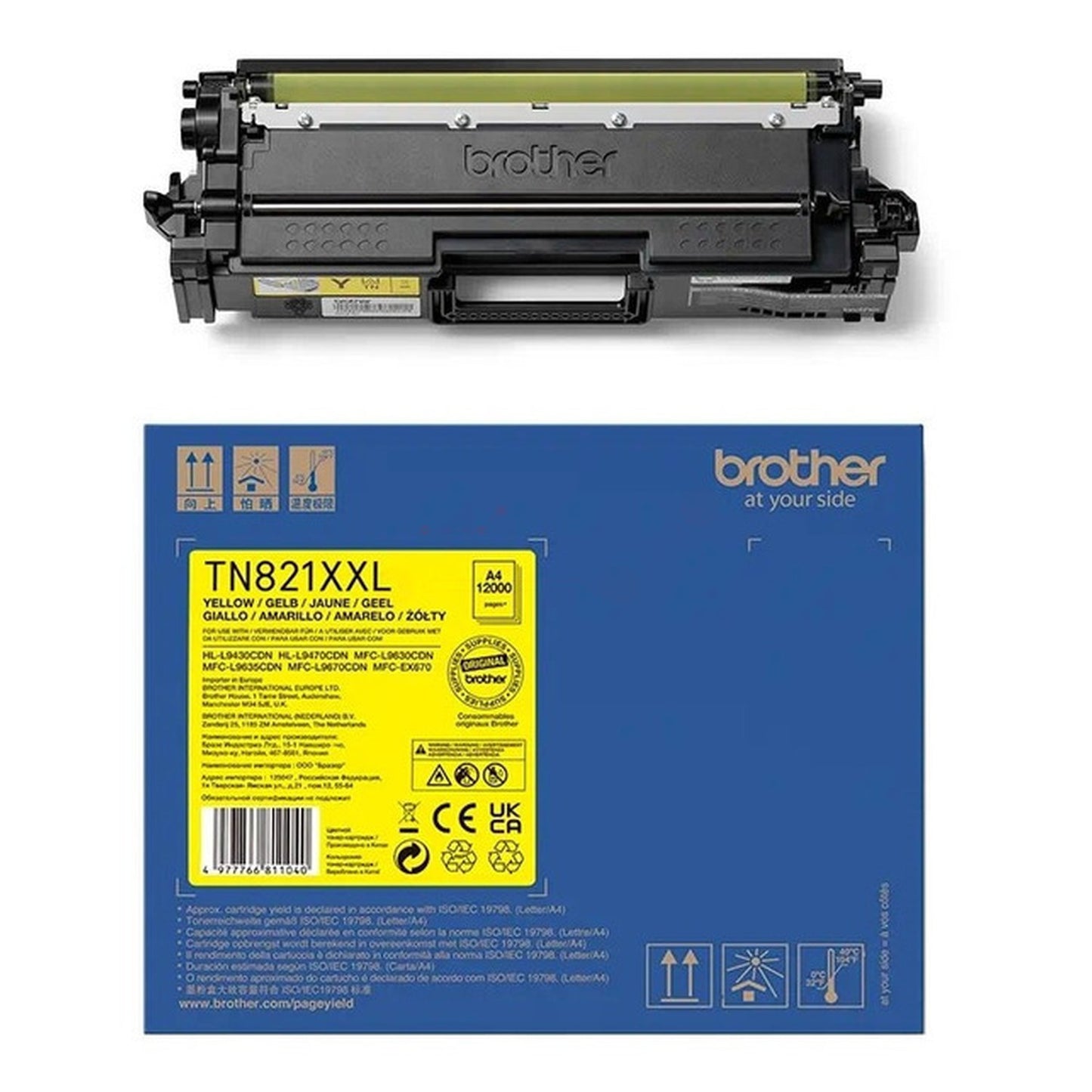 Toner d'origine Brother TN821XXLY - jaune