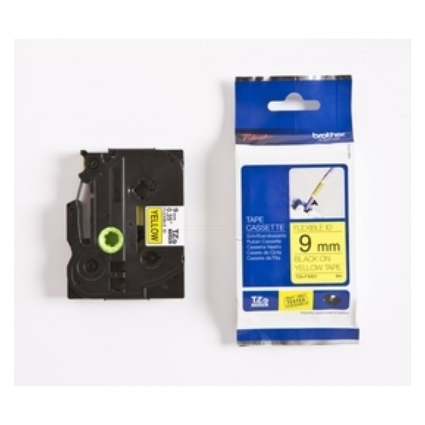 Ruban cassette d'origine Brother TZEFX621 - noir, jaune