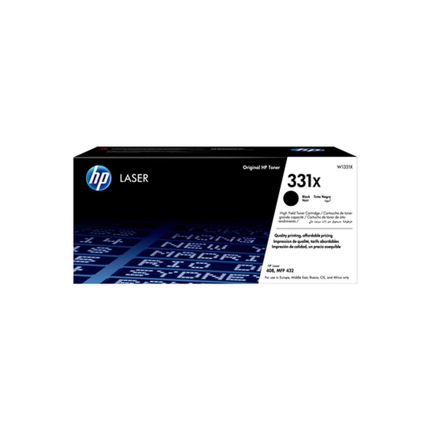 Toner d'origine HP W1331X / 331X - noir