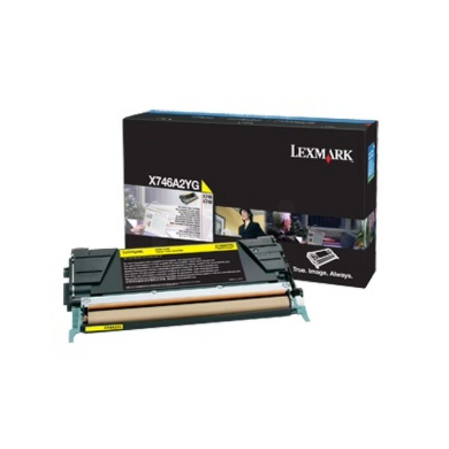 Toner d'origine Lexmark X746A3YG - jaune