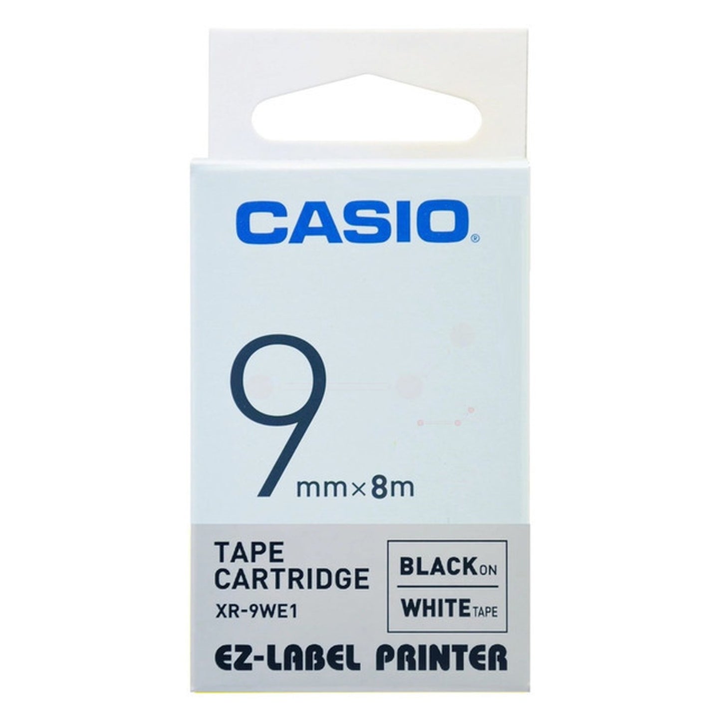Ruban d'origine Casio XR9WE1 - noir, blanc