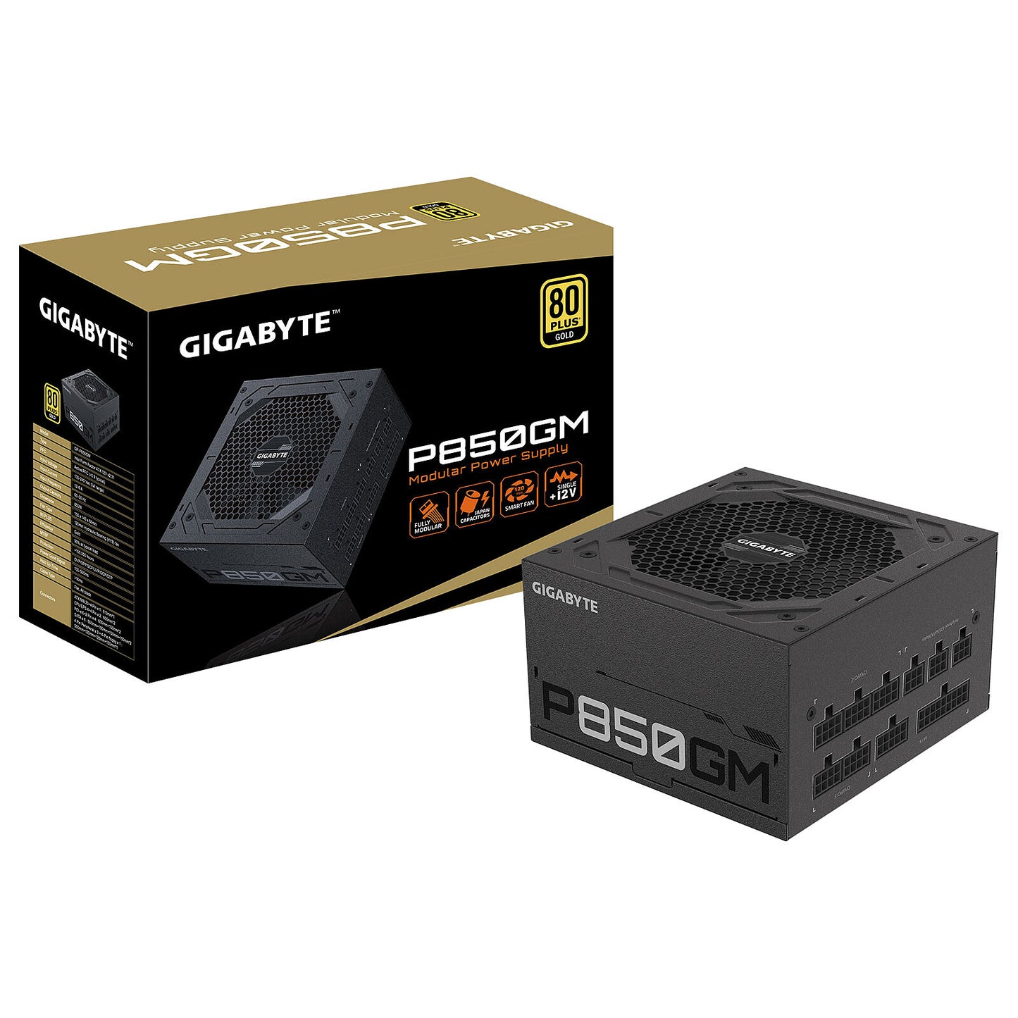 Alimentation ATX Gigabyte P850GM - 850W (Noir)
