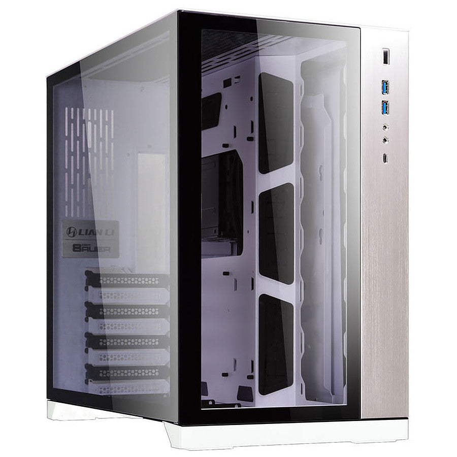Boitier Grand Tour E-ATX Lian-Li O11 Dynamic XL RGB avec panneaux vitrés (Blanc)