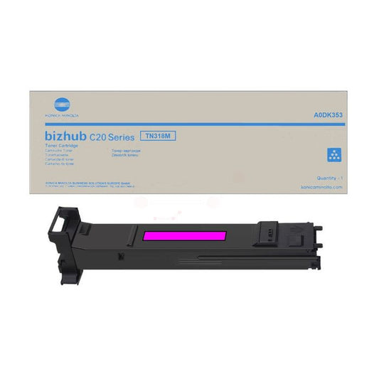Cartouche Laser de Marque Konica Minolta (A0DK353) TN318M Haute Capacité Magenta (8000pages)