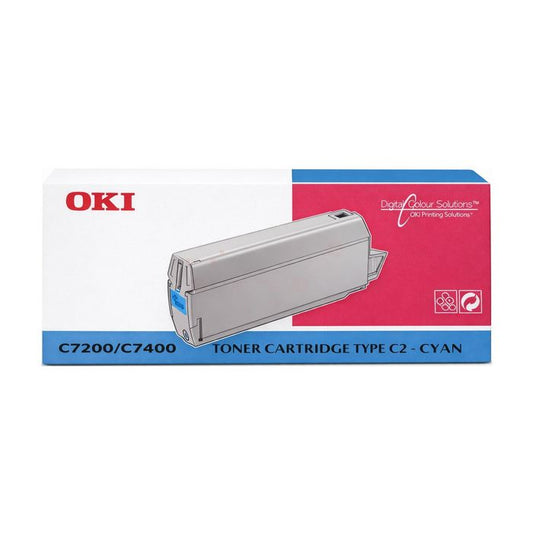 Cartouche Laser de Marque OKI 41304211 Cyan (10 000 pages)