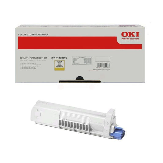 Cartouche Laser de Marque OKI 44318605  Jaune (11 500 pages)