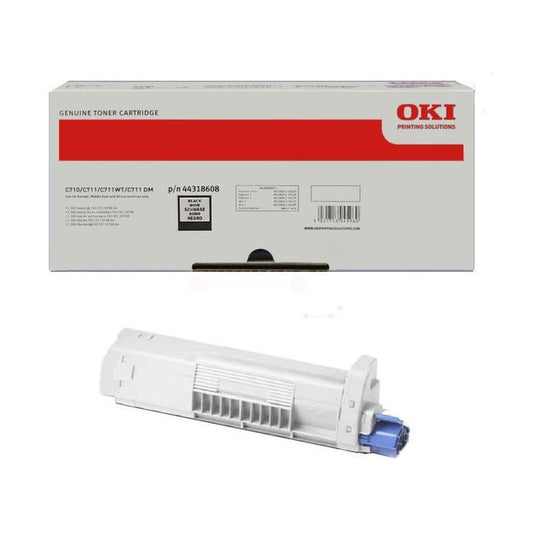Cartouche Laser de Marque OKI 44318608 Noir (11 500 pages)