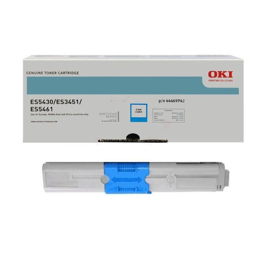 Cartouche Laser de Marque OKI 44469742 Cyan (5 000 pages)