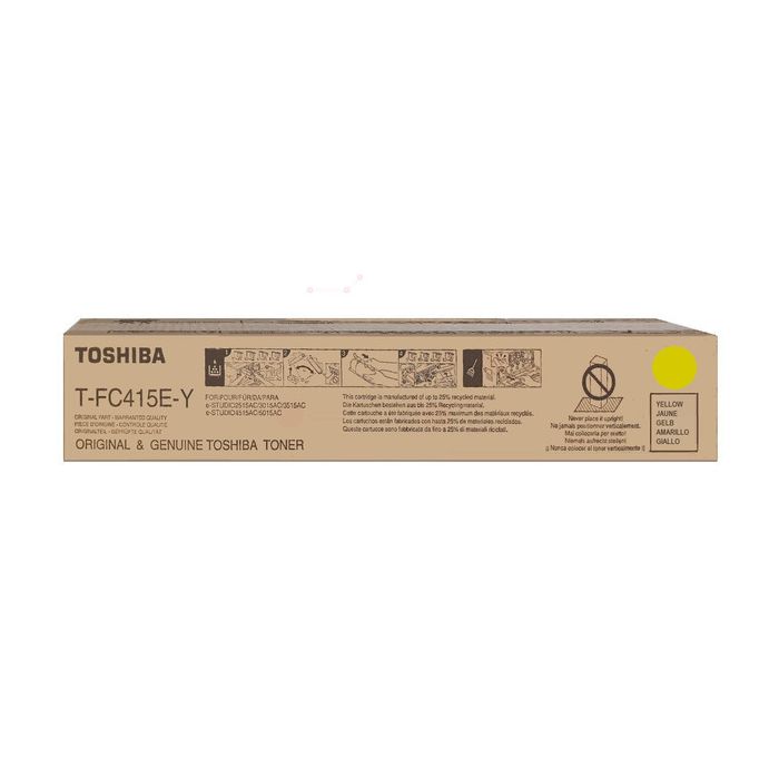 Cartouche Laser de Marque Toshiba FC415EY (6AJ00000182) Jaune (33 600 pages)