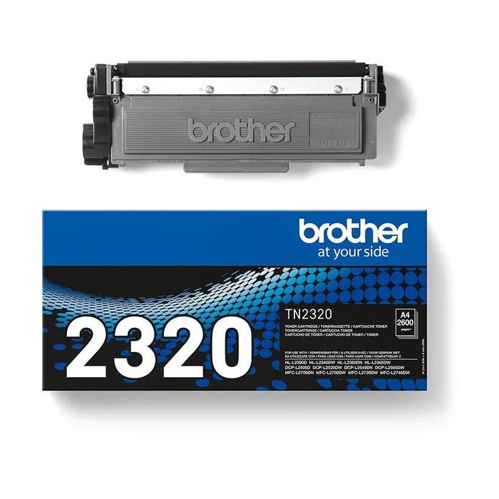 Cartouche Laser de Marque BROTHER TN2320 Noir (2 600 pages)