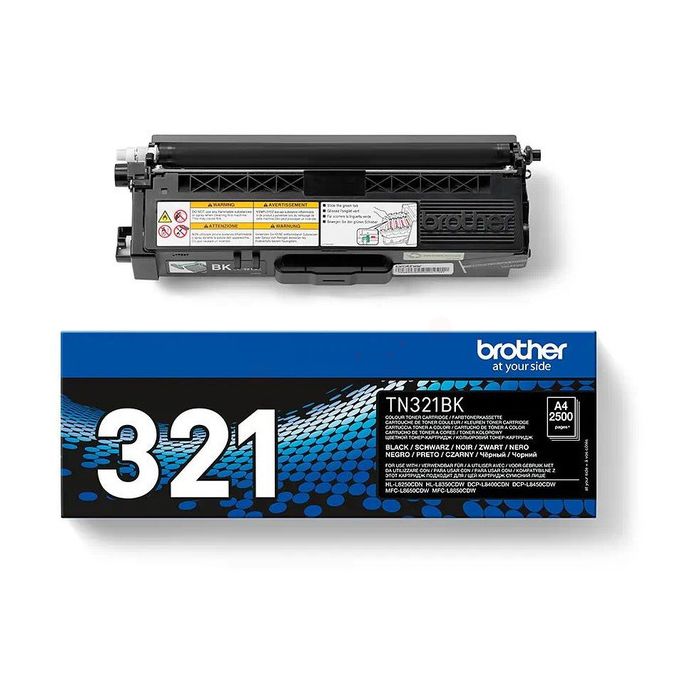 Cartouche Laser de Marque BROTHER TN321BK Noir Capacité Standard (2 500 pages)