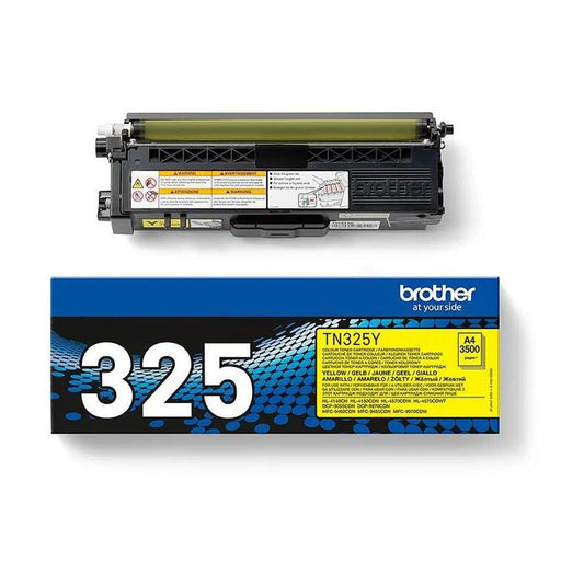 Cartouche Laser de Marque BROTHER TN325Y Yellow Haute Capacité (3 500 pages)