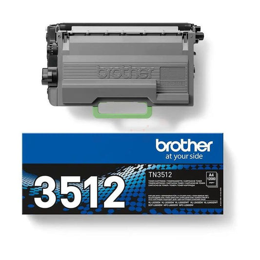 Cartouche Laser de Marque BROTHER TN3512 Noir Haute Capacité (12 000 pages)