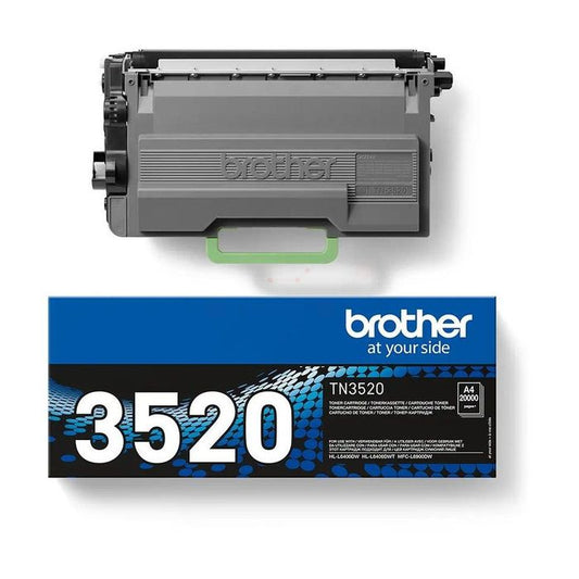 Cartouche Laser de Marque BROTHER TN3520 Noir (20 000 pages)