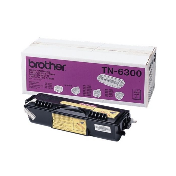 Cartouche Laser de Marque BROTHER TN6300 Noir (3000pages)