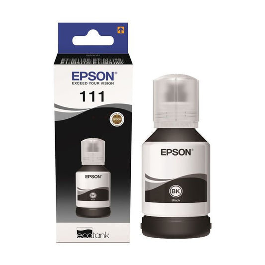 Flacon d'encre de Marque Epson T03M1 (C13T03M140) Noir - Format XL 6000 copies pour Epson ECOTANK ET 3170