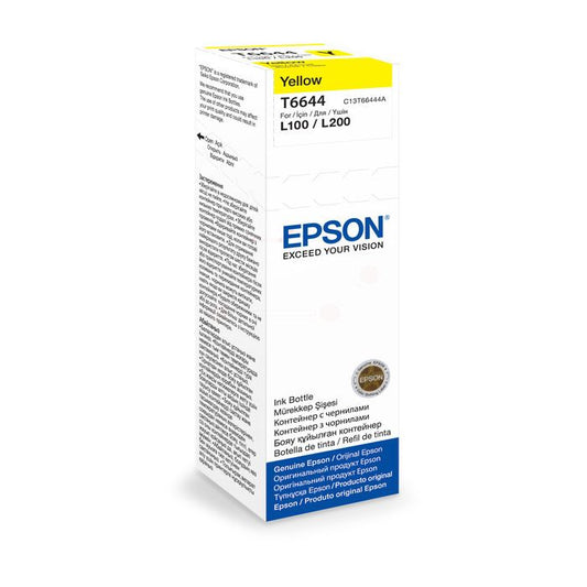 Flacon d'encre de Marque Epson T6644 Yellow (70ml - 6500 pages)