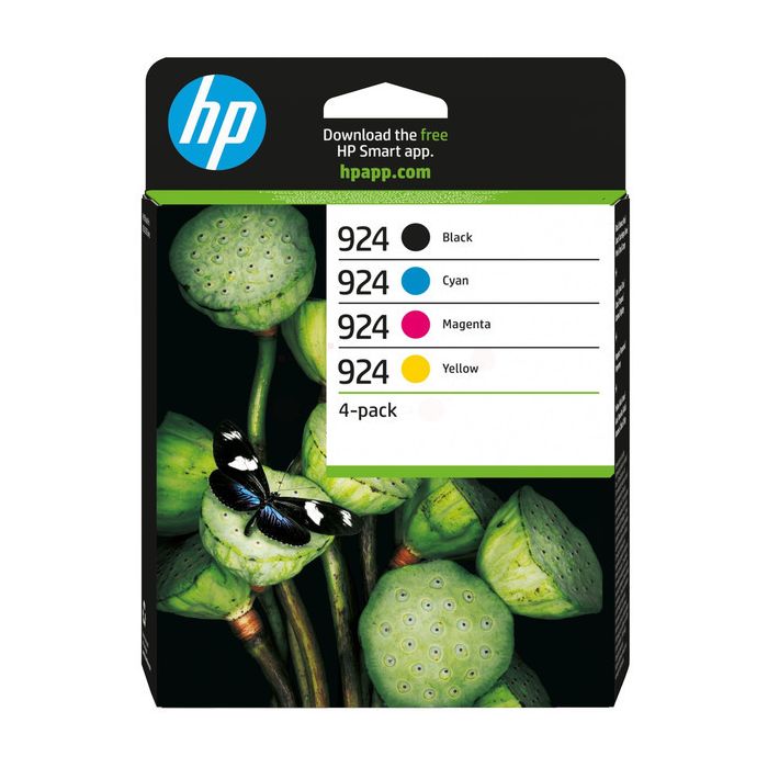 Cartouches d'origines HP 6C3Z1NE#301 / 924 - multipack 4 couleurs : noire, cyan, magenta, jaune