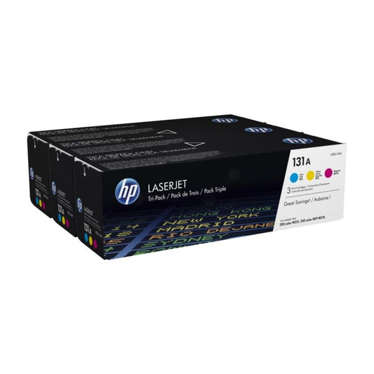 Lot de 3 Cartouches Laser de marque HP U0SL1AM (1 Cyan + 1 Magenta + 1 Jaune (3 x 1 800pages)