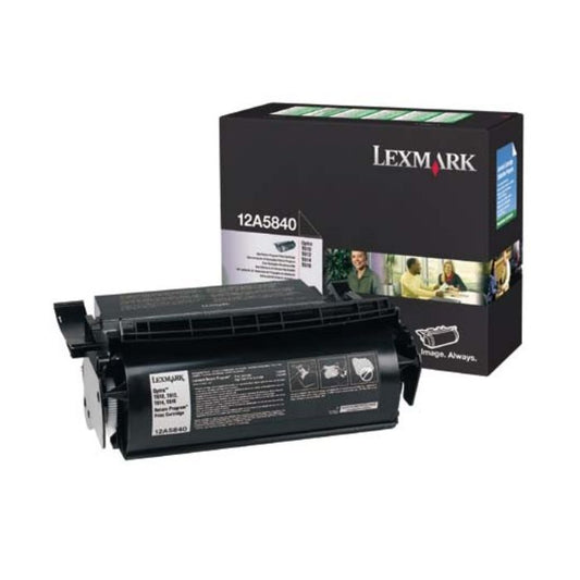 Cartouche Laser de Marque Lexmark 12A5840 Noir (Programme retour Cartouche) (10 000 pages)