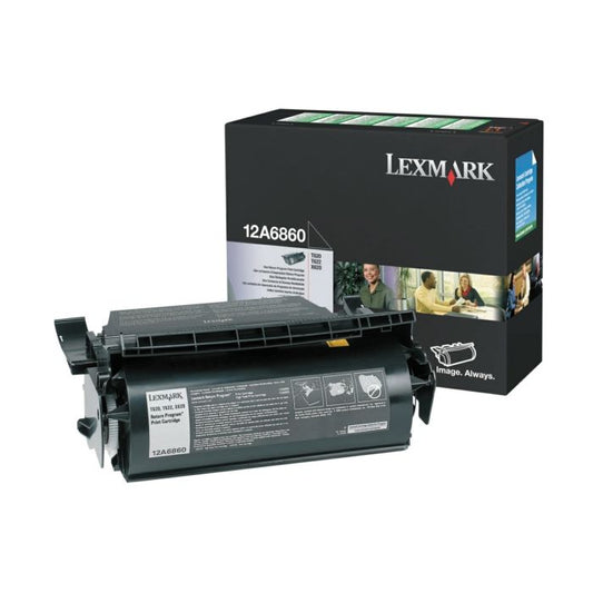 Cartouche Laser de Marque Lexmark 12A6860 Noir (10000 PAGES)