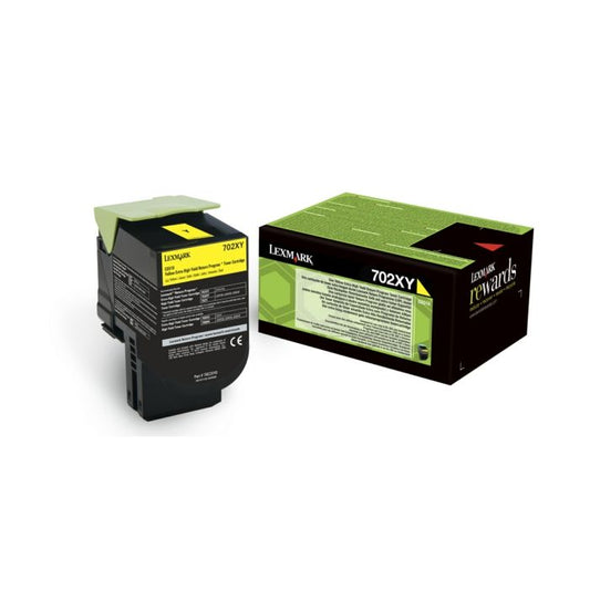 Cartouche Laser de Marque Lexmark 70C2XY0 Jaune (Yellow) Haute Capacité (4000 pages) (Return program)