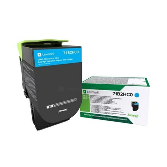 Cartouche Laser de Marque Lexmark 71B2C0 Cyan (2 300 pages)