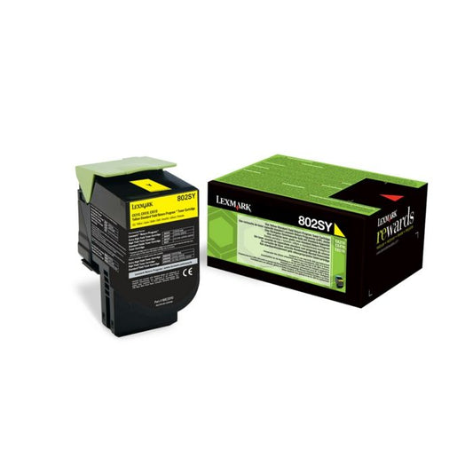 Cartouche Laser de Marque Lexmark 80C2SY0 Yellow Capacité standard (2000 pages)