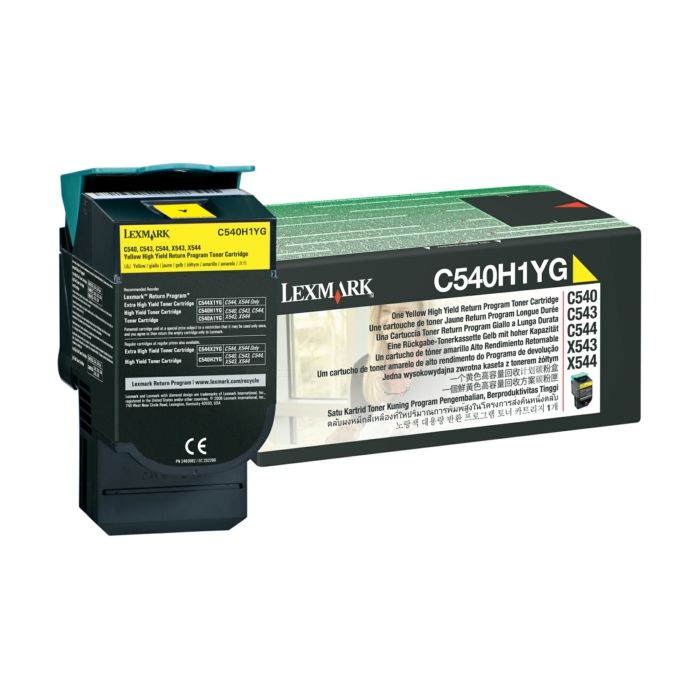 Cartouche Laser de Marque Lexmark C540H1YG Yellow (2000pages) (PR)